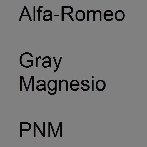 Alfa-Romeo, Gray Magnesio, PNM.